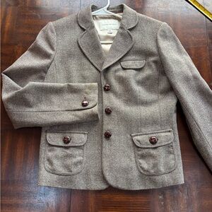 Banana Republic Brown/Tan Women's Classic Tweed Blazer